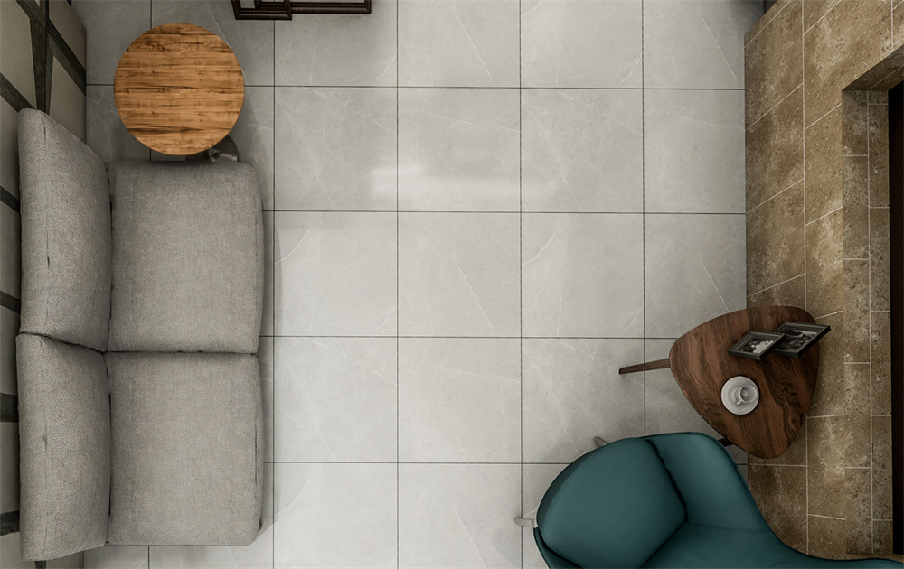 Керамогранитная плитка серая мрамор 600x600 для пола