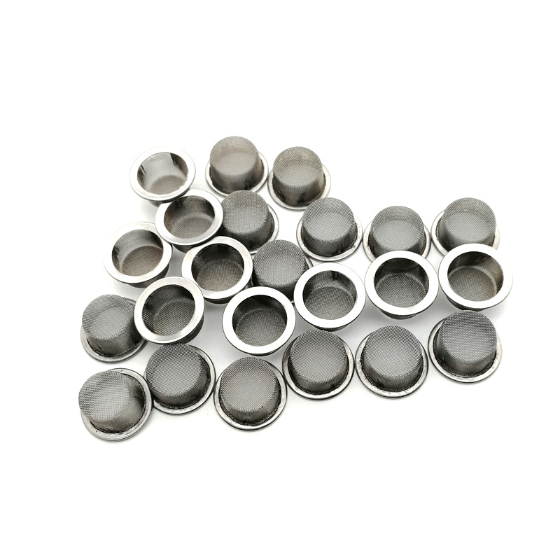 Stainless Steel Screen Rimmed Pipe Bowl Smoke Screen Filters for Crystal Pipe