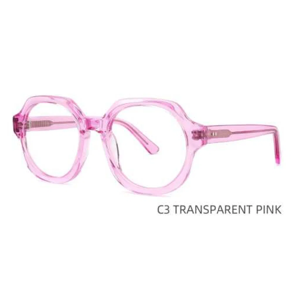 Va-4504 New Transparent Color Multi-Shape Frame Glasses Girl's Eyewear