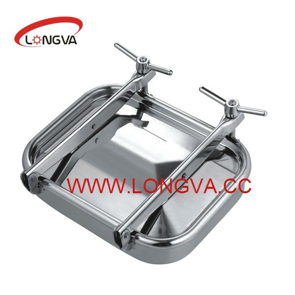 Sanitary Stainless Steel SS304 Square Shape Manhole Cover