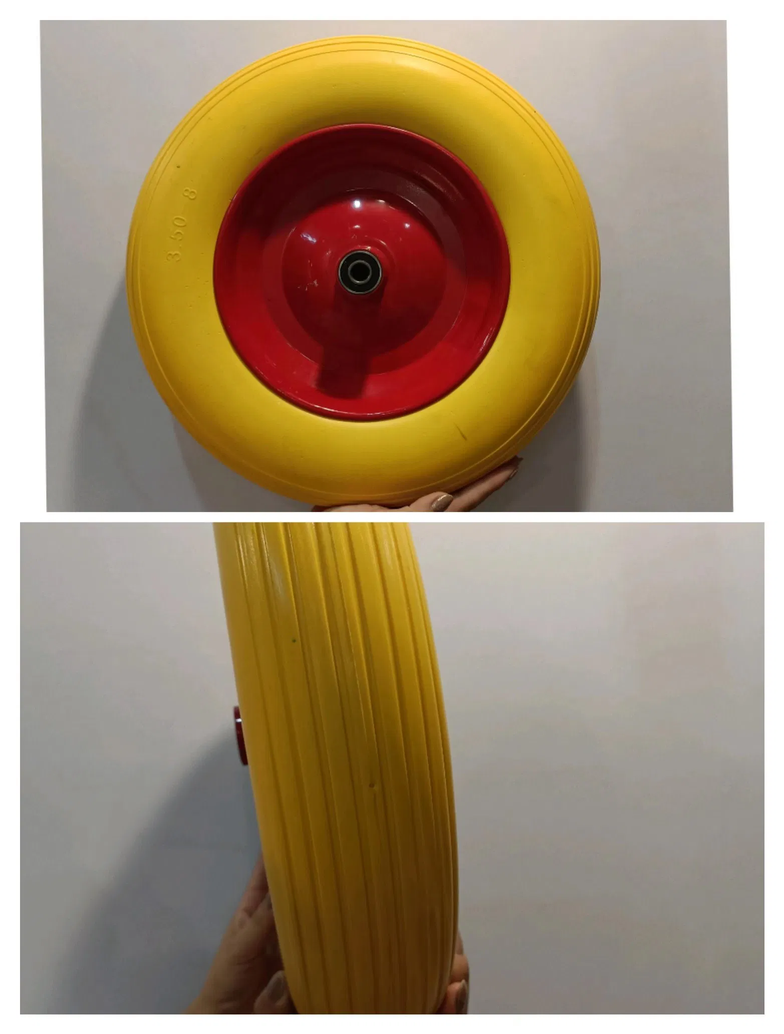 350-8 High Quality PU Wheels Wheelbarow Wheels with Any Color