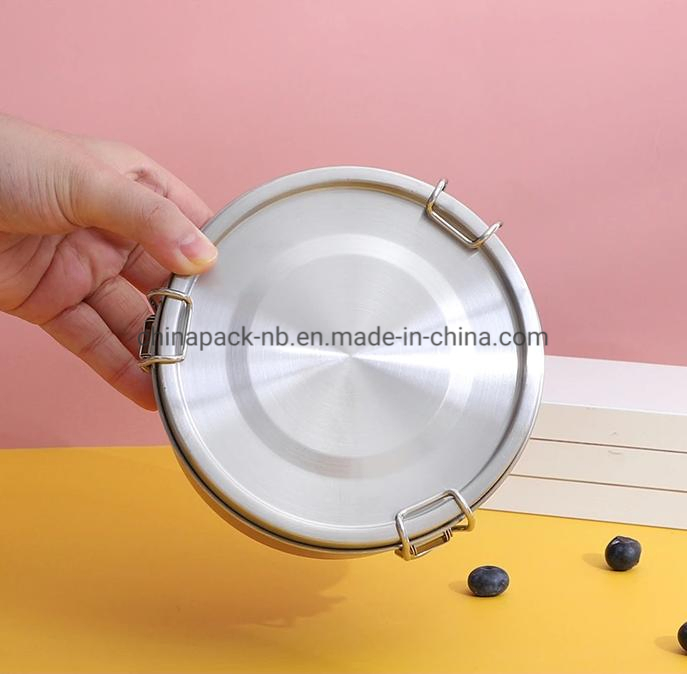 2021 Hot Sale Food Storage Container Leak Proof Stainless Steel Round