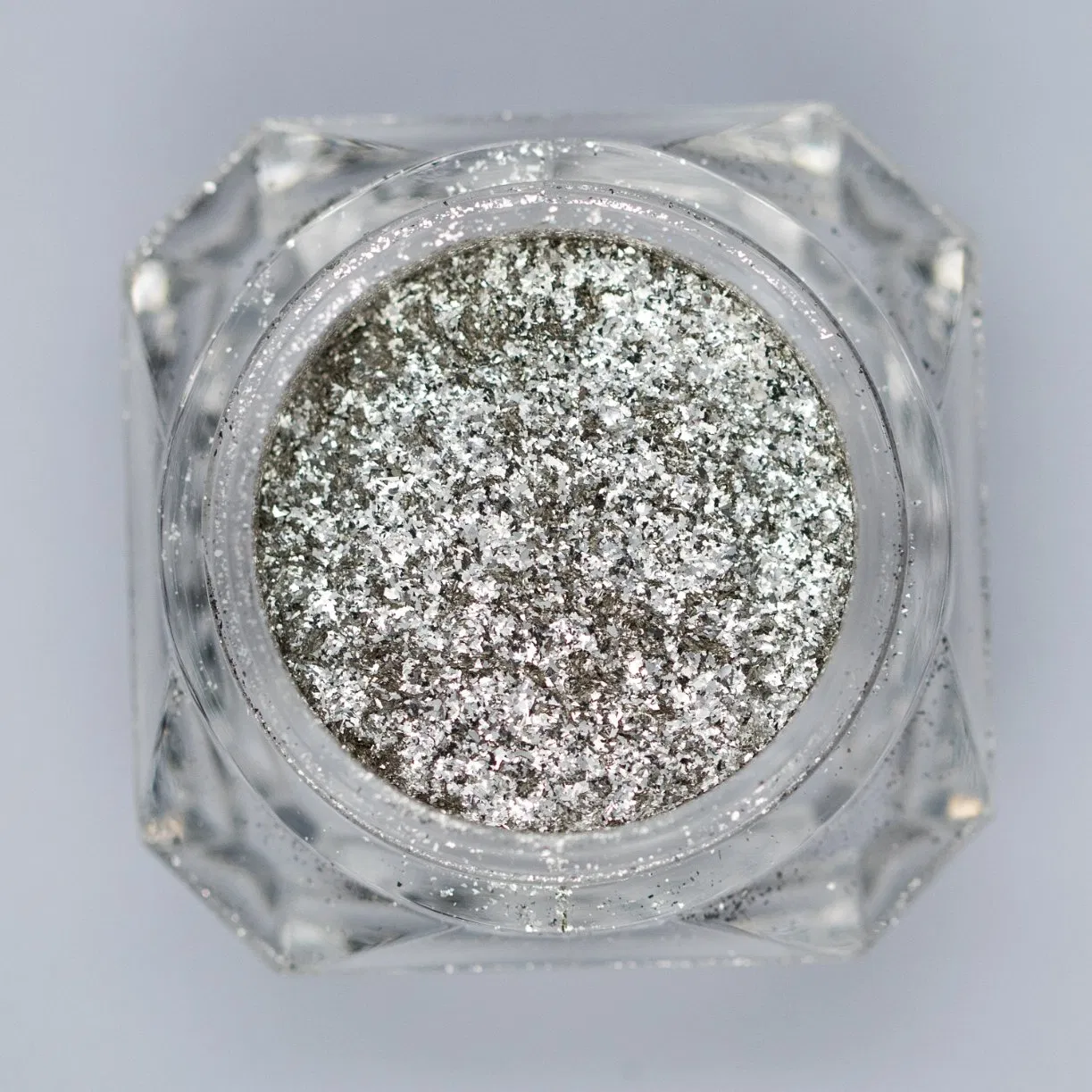 Cosmetic Pearl Pigment V400 Glass Flake Pure Silver Mirror Effect Nail Art Coating Luxury Brilliance Silver Effects Nail Art