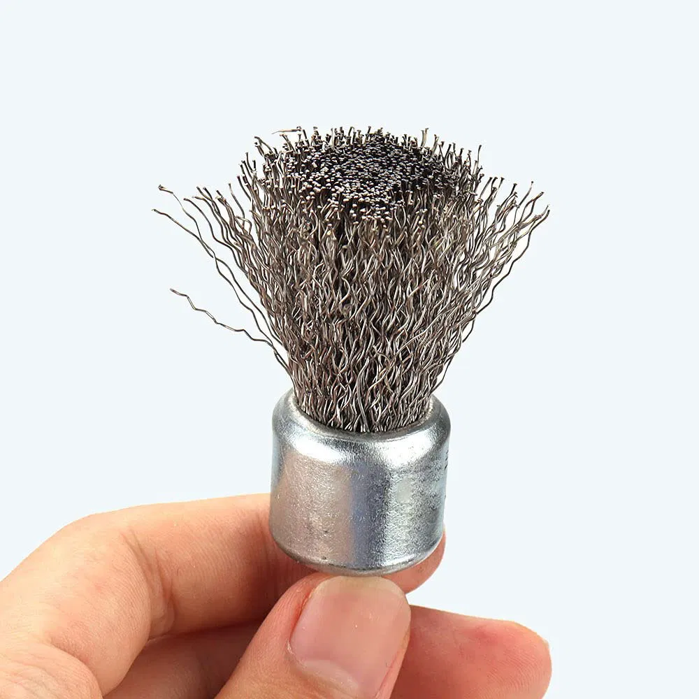 1PCS Steel Wire Wheels Brush for Drill 1 Inch Knotted and Plated Crimped Drill Wire Brush