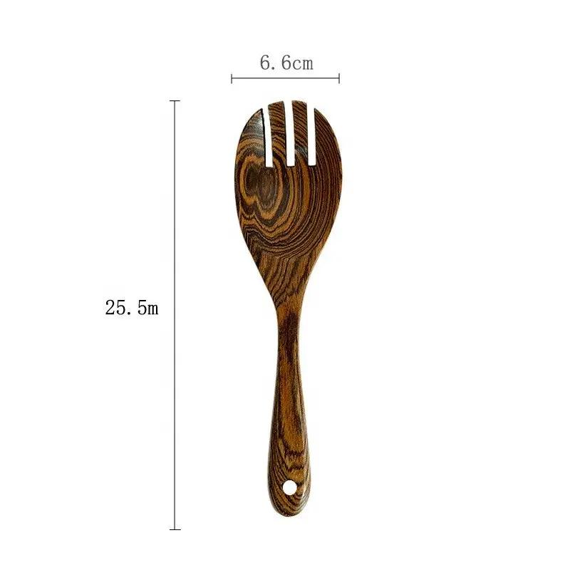 Natural Teak Wooden Cooking Utensils Set for Everyday Use