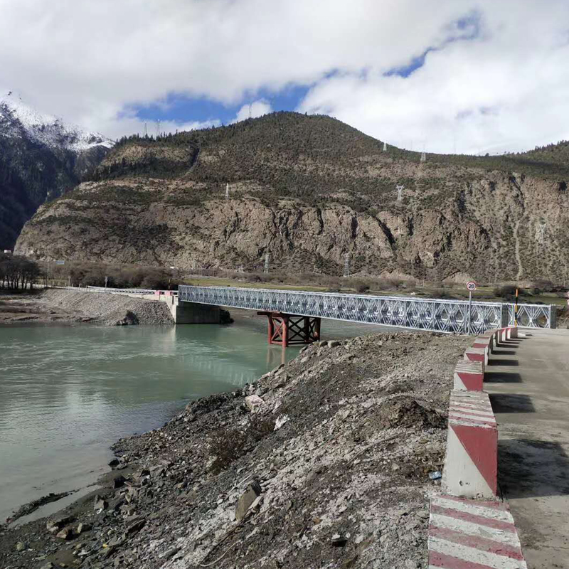 China Q355b/Q235B Universal Standard Bailey Steel Prefabricated Bridge for Military/Emergency