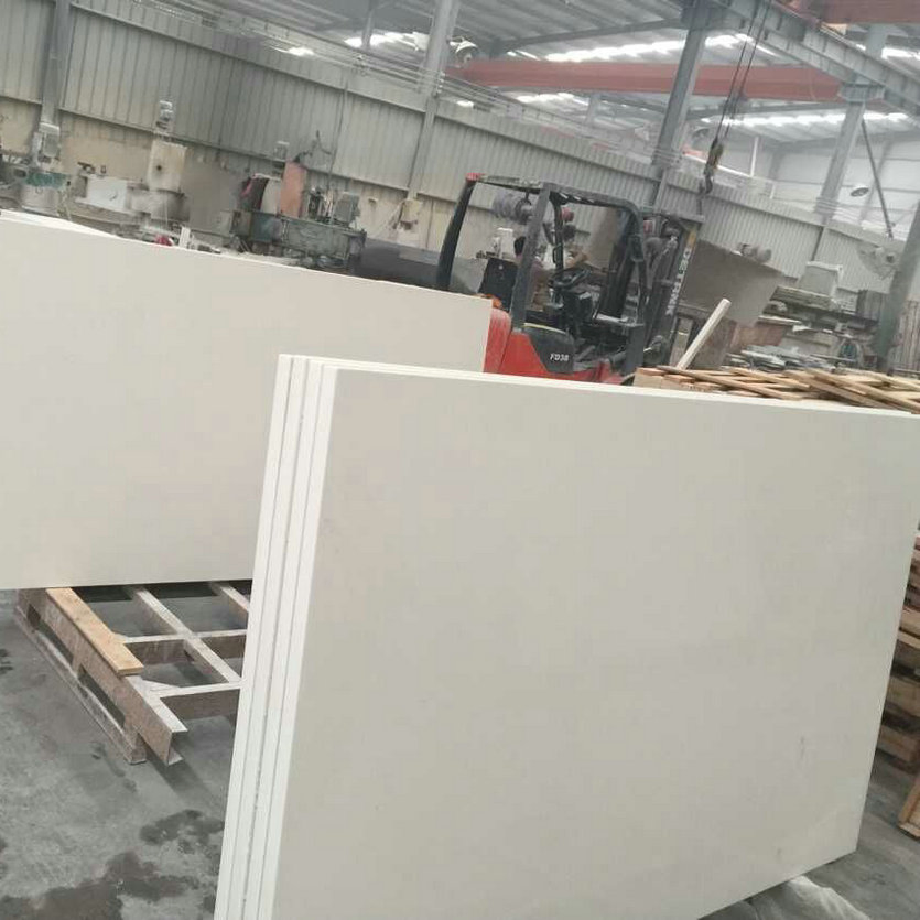 Pure White Quartz Stone Bathroom Countertops