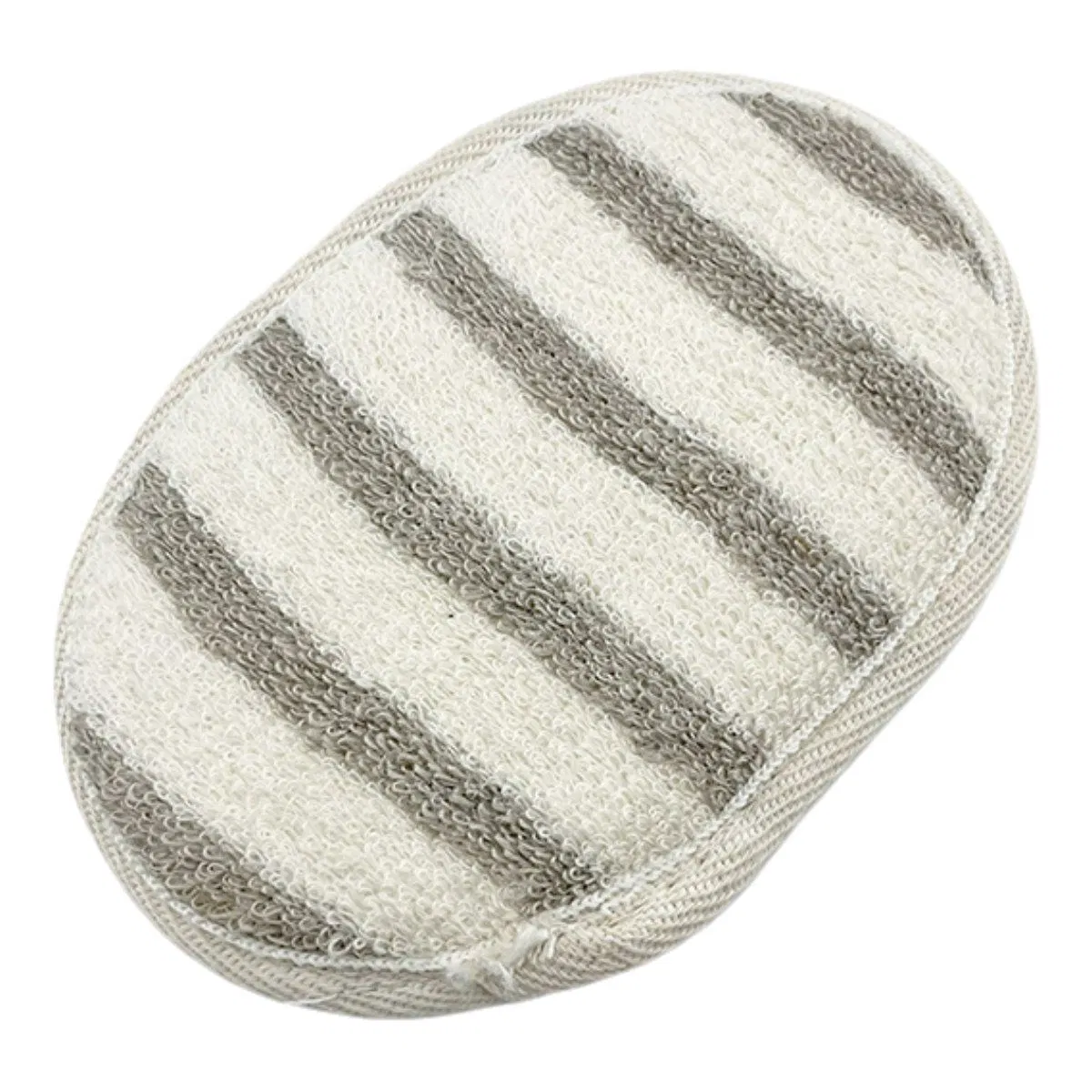 Oval Plant Fiber Cotton Material Bath SPA Shower Cleaning Scrubber for Body Exfoliating Skin
