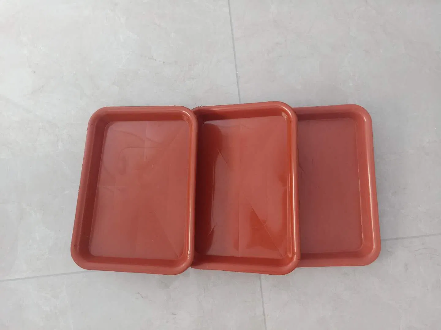 Plastic Tableware with PP Recycled Material Factory Price Brown Color 31cm*22.5cm*3cm