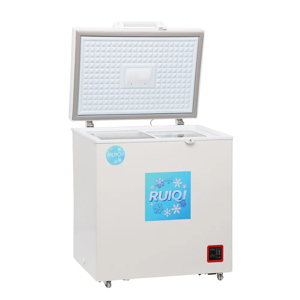 China Original Chest Freezer Foaming Door Top Open Door with Light 60liters