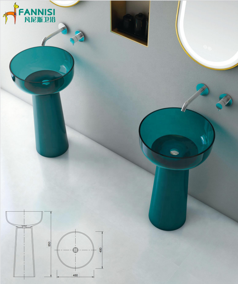 Прозрачная акриловая ванна FANNISI