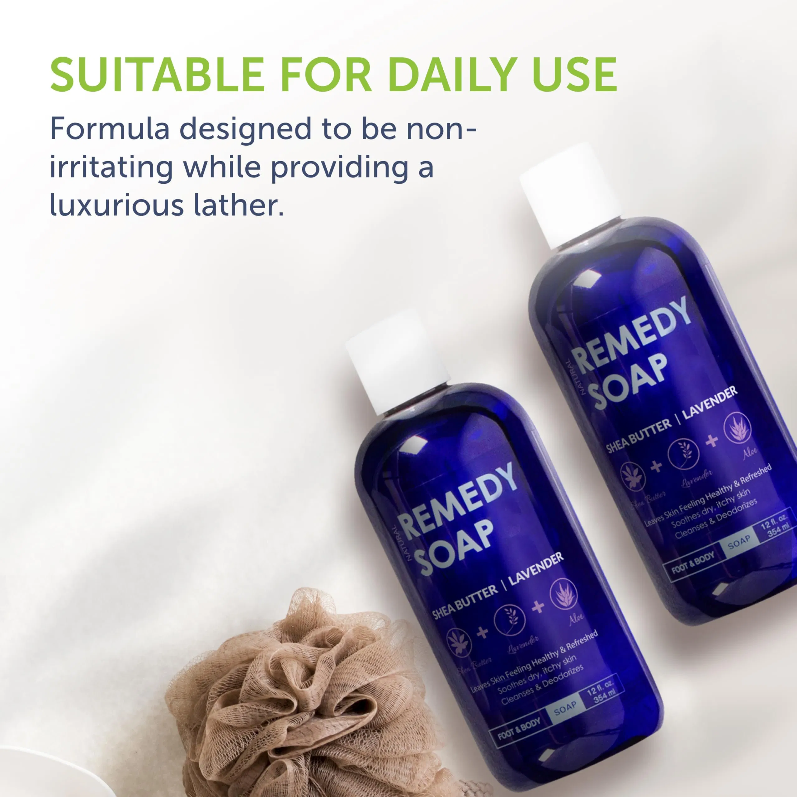 Beauty Cosmetics Body Care Lavender Shea Butter Body Wash Remedy Soap