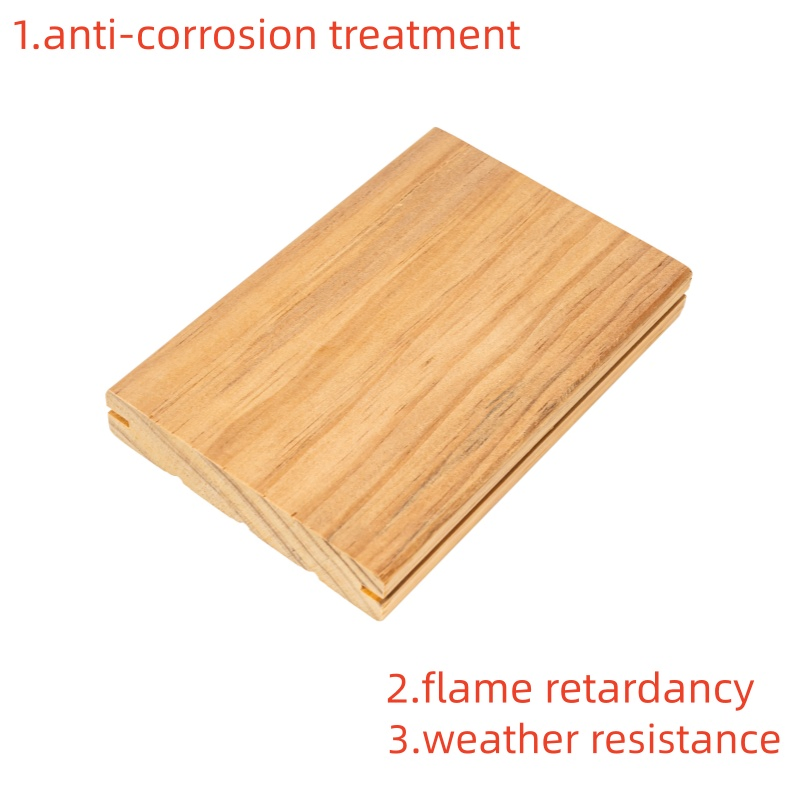 Non-Slip Wave Surface Modified Pine Decking Barefoot Friendly
