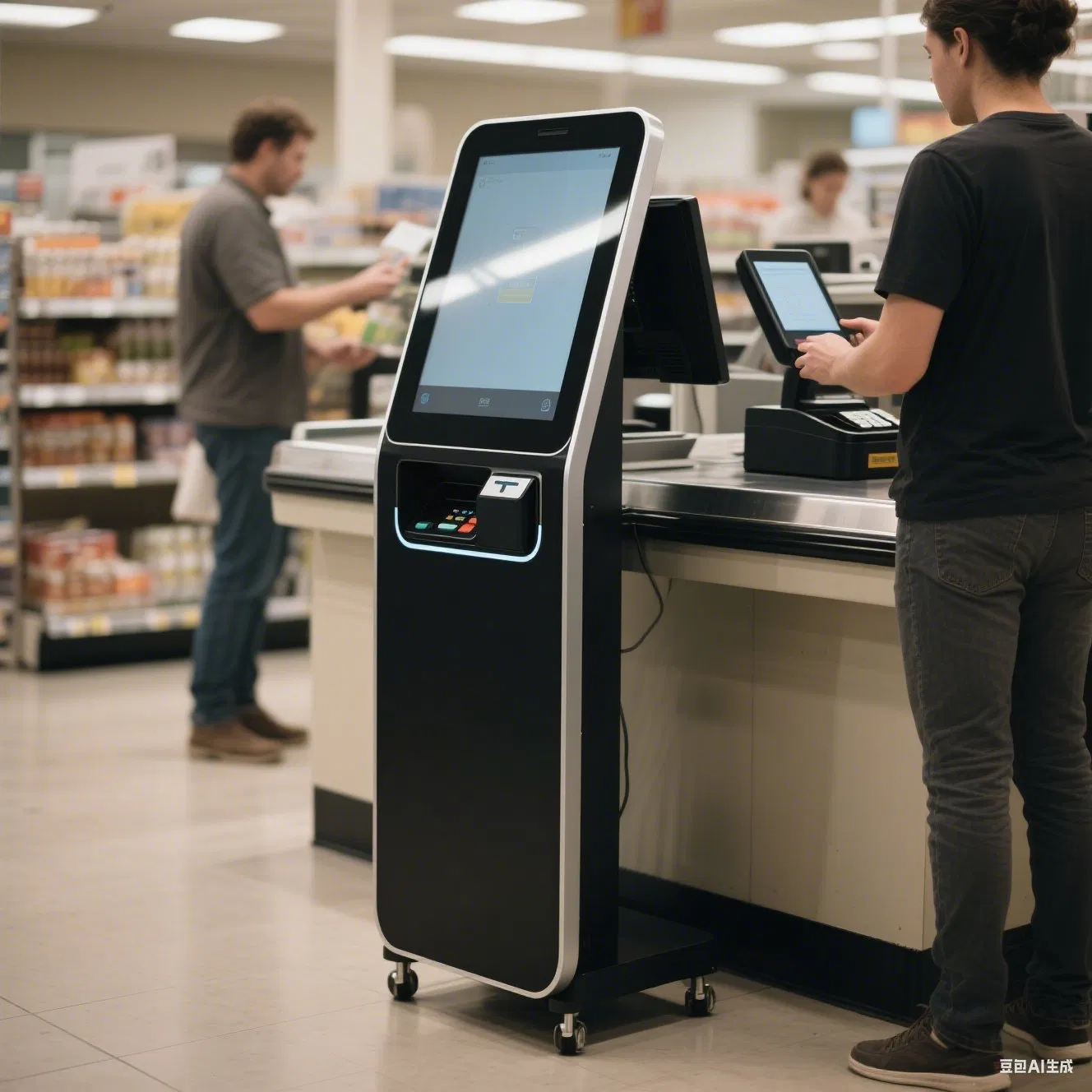 21.5 Inch Floor-Standing Self-Ordering Touchscreen Indoor Advertising Sdk Payment Kiosk for Fast Food Restaurants