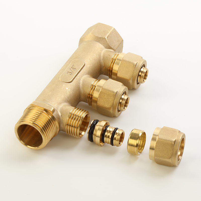 Mingshi OEM High Quality Casting Brass Manifold for Under Floor Heating