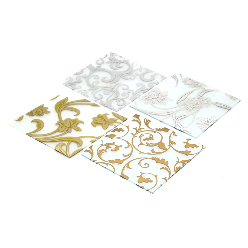 Ice Flower+ Acid Etched Glass for Door