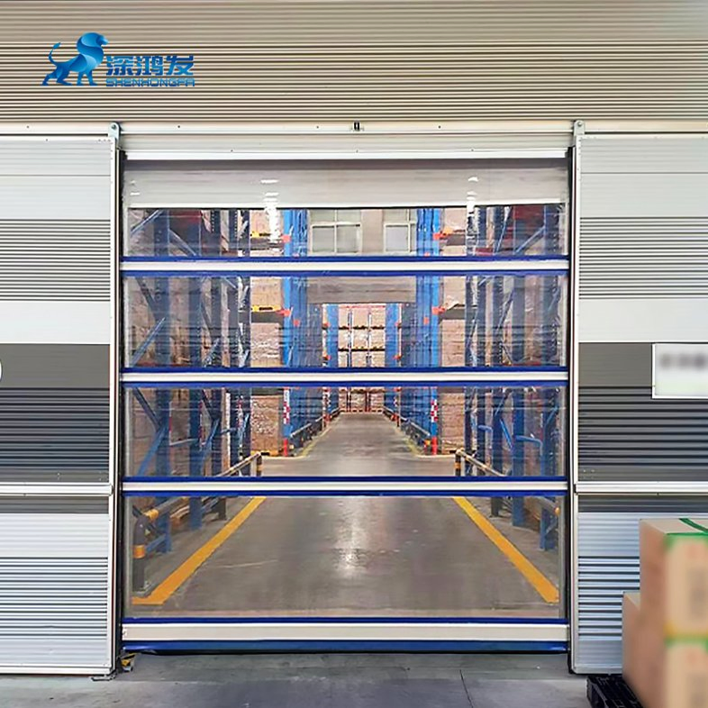 China Wholesale PVC Fabric Car Wash Plastic Fast Action Automatic Servo System Customized High Speed Roller Shutter Door