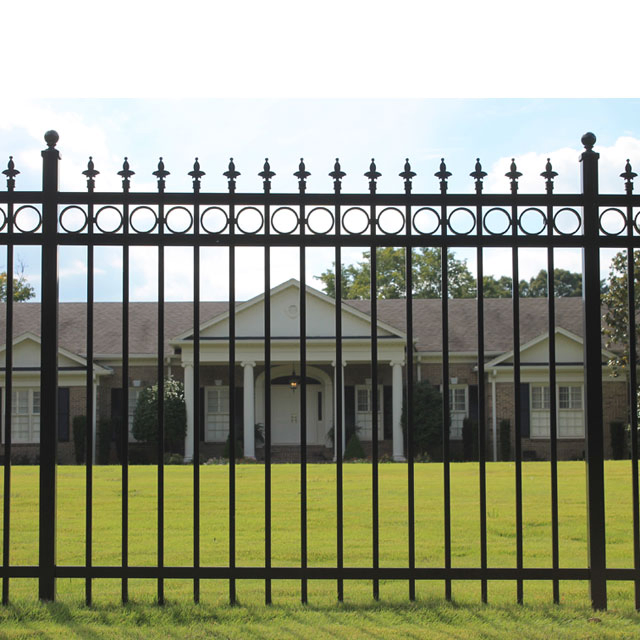 China Supplier High Quality Black Ornamental Decorative Wrought Iron Fence.