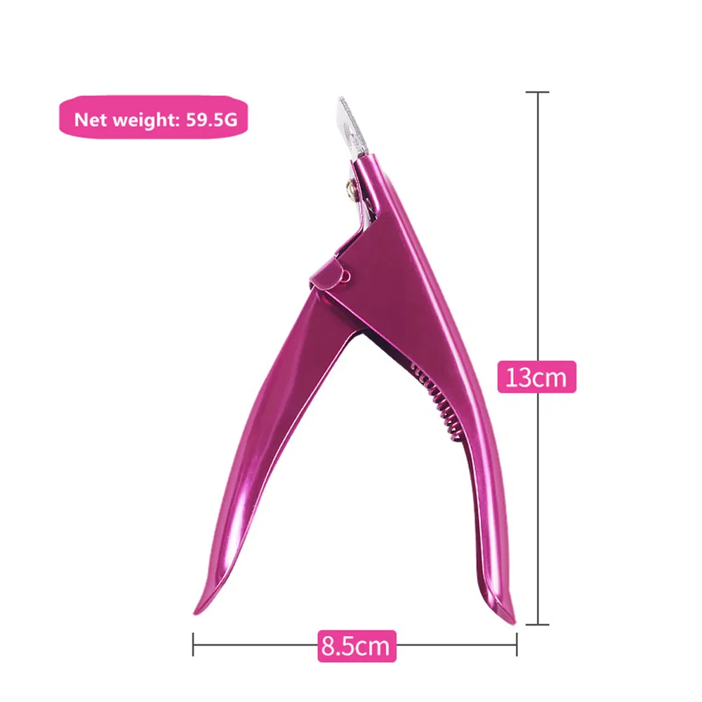 Professional Nail Art Tools U-Shaped French Style Nail Extension Edge Cutters Clipper Artificial Acrylic False Nail Cutters