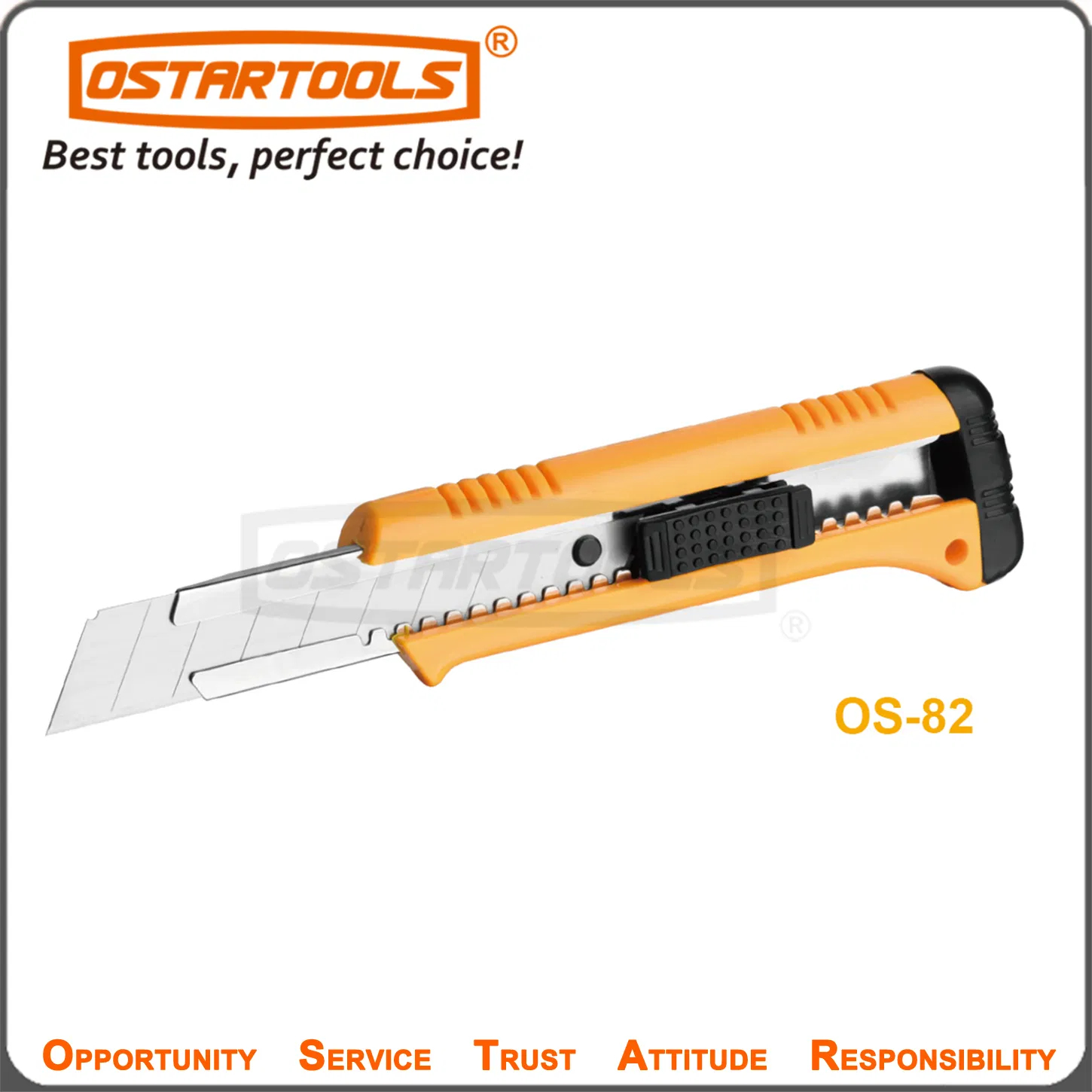 Versatile 6mm Snap-off Utility Knife with Metal Body