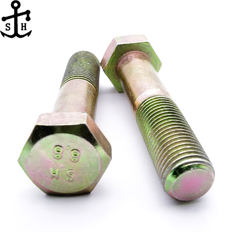 High Tensile Steel Structures DIN931 Hexagon Bolt for Large Buildings Made in China