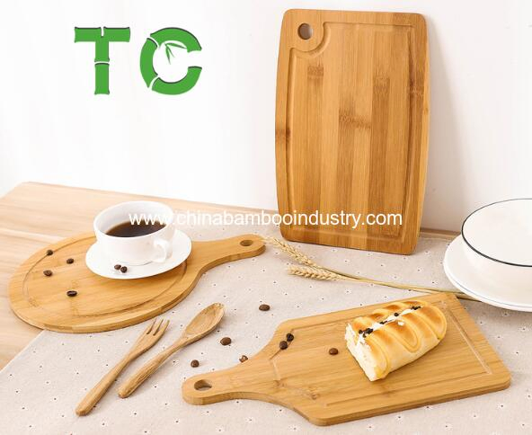 Small Bamboo Cutting Board for Bread and Food Serving