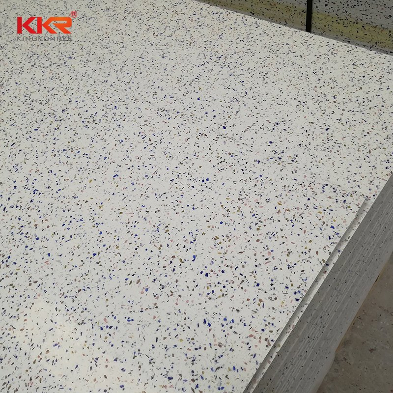 Artificial Stone 12mm 15mm 20mm Terrazzo Texture Acrylic Stone Solid Surface Sheet for Kitchen/Bathroom