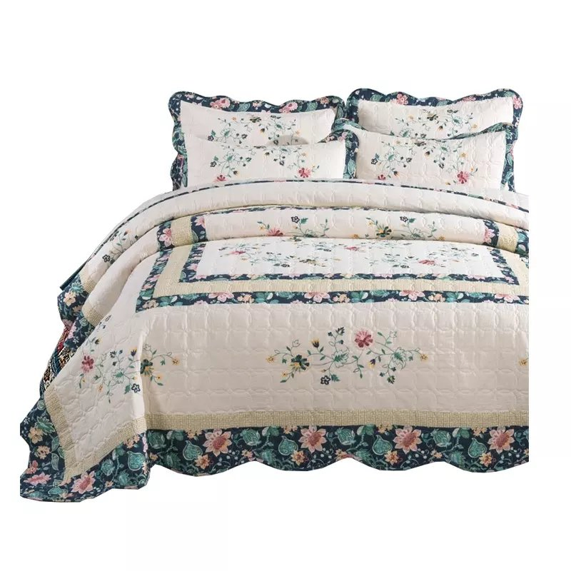 Quilting Fabrics Microfiber Fabric Quilted Comforter Bedspread Quilt
