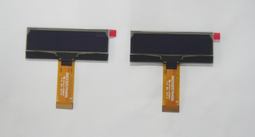 OLED-дисплей 0.91 дюйма, синий, 128x32, яркость 180 кд/м²