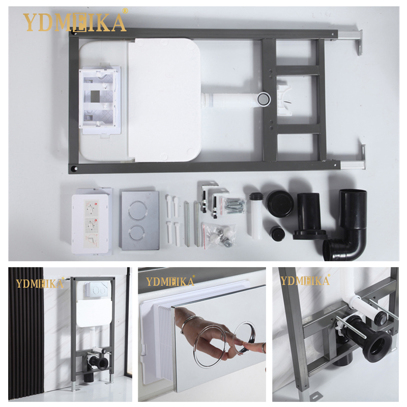 Hot Sale Wall Hung Toilet Can Fit Flush Plate Concealed Dual-Flush Water Saving Water Tank Toilet Concealed Cistern