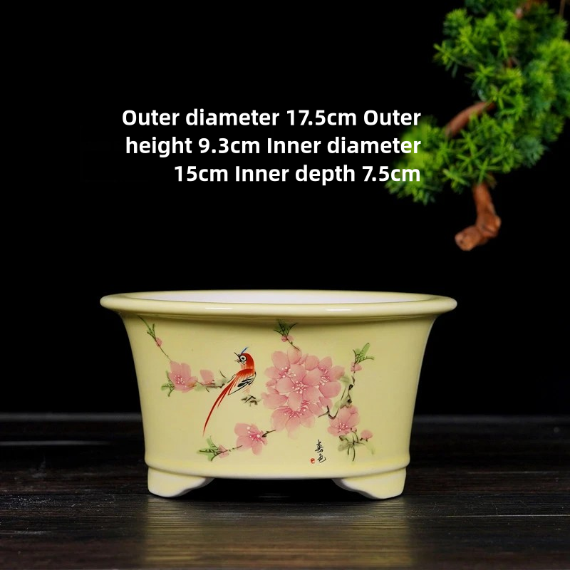 Горшки керамические декоративные цветочный узор для дома