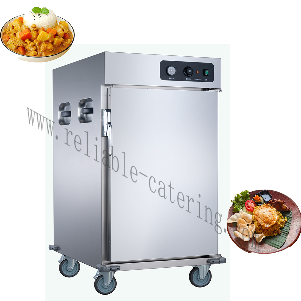 Food Warmer Trolley Insulated Stainless Steel Food Service Warmers Food Warmer Container with Multi-Layered Lid for Secure Heat Retention During Transport