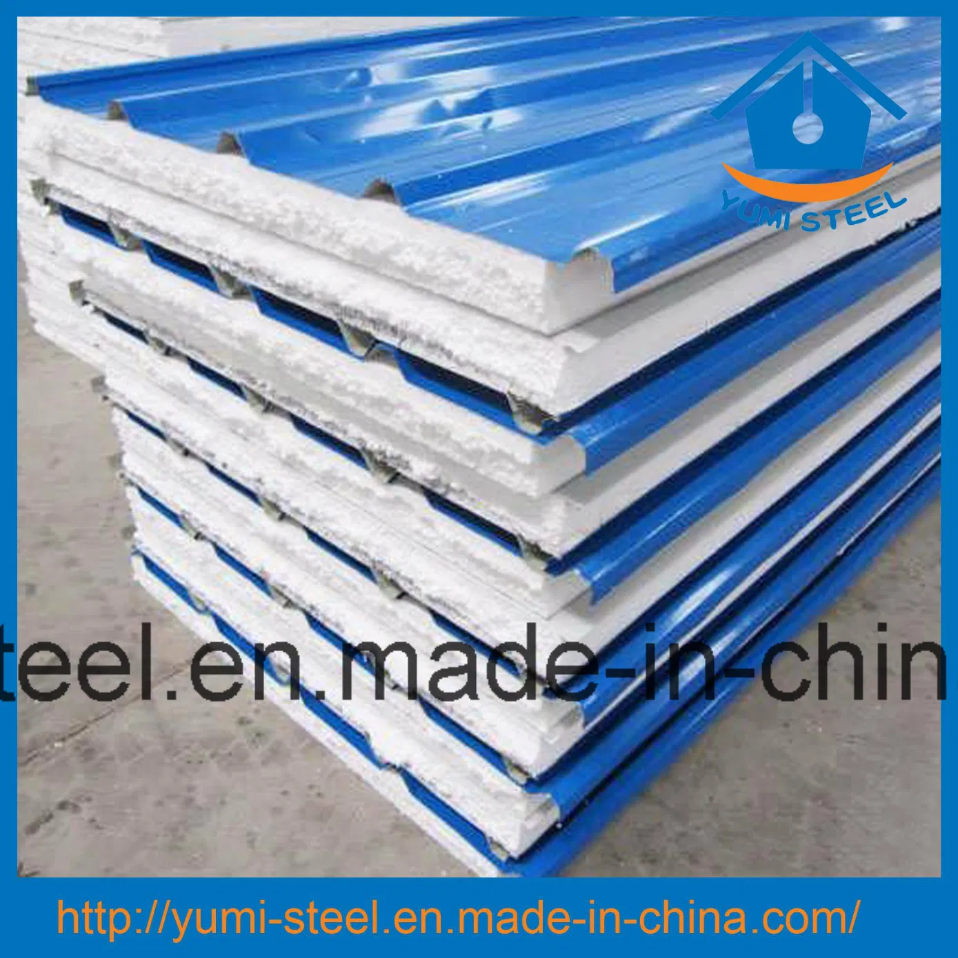 High Quality Color Steel Insulated EPS Sandwich Panel for Wall/Roof