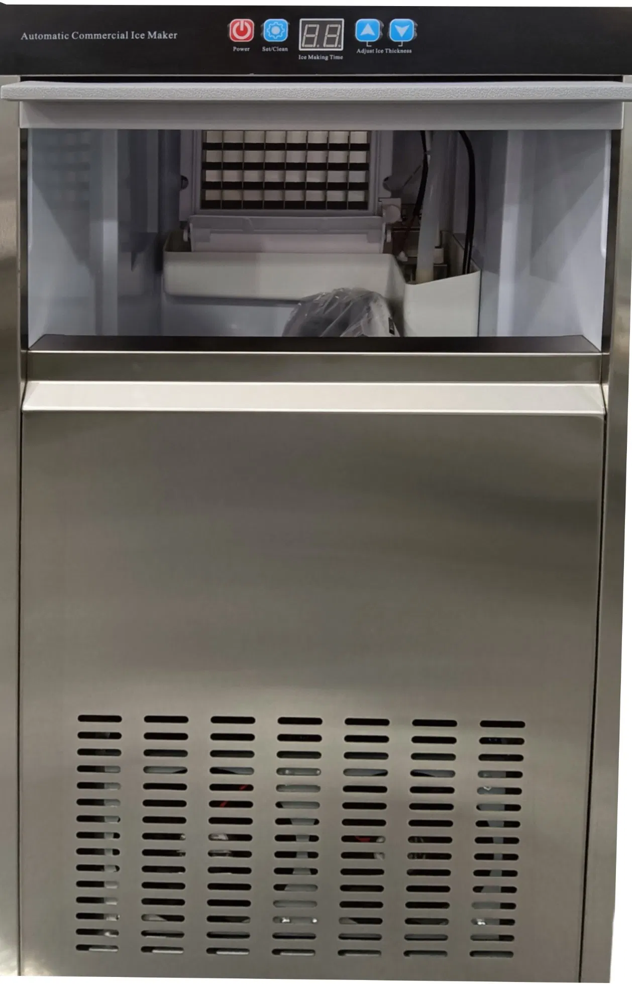 Fully Automatic Excellent Quality Low Power Consumption Commercial Stainless Steel Cube Ice Maker