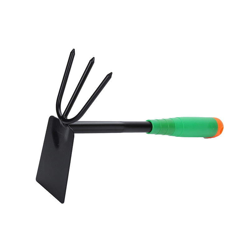 Garden Fork & Hoe W/Steel Handle