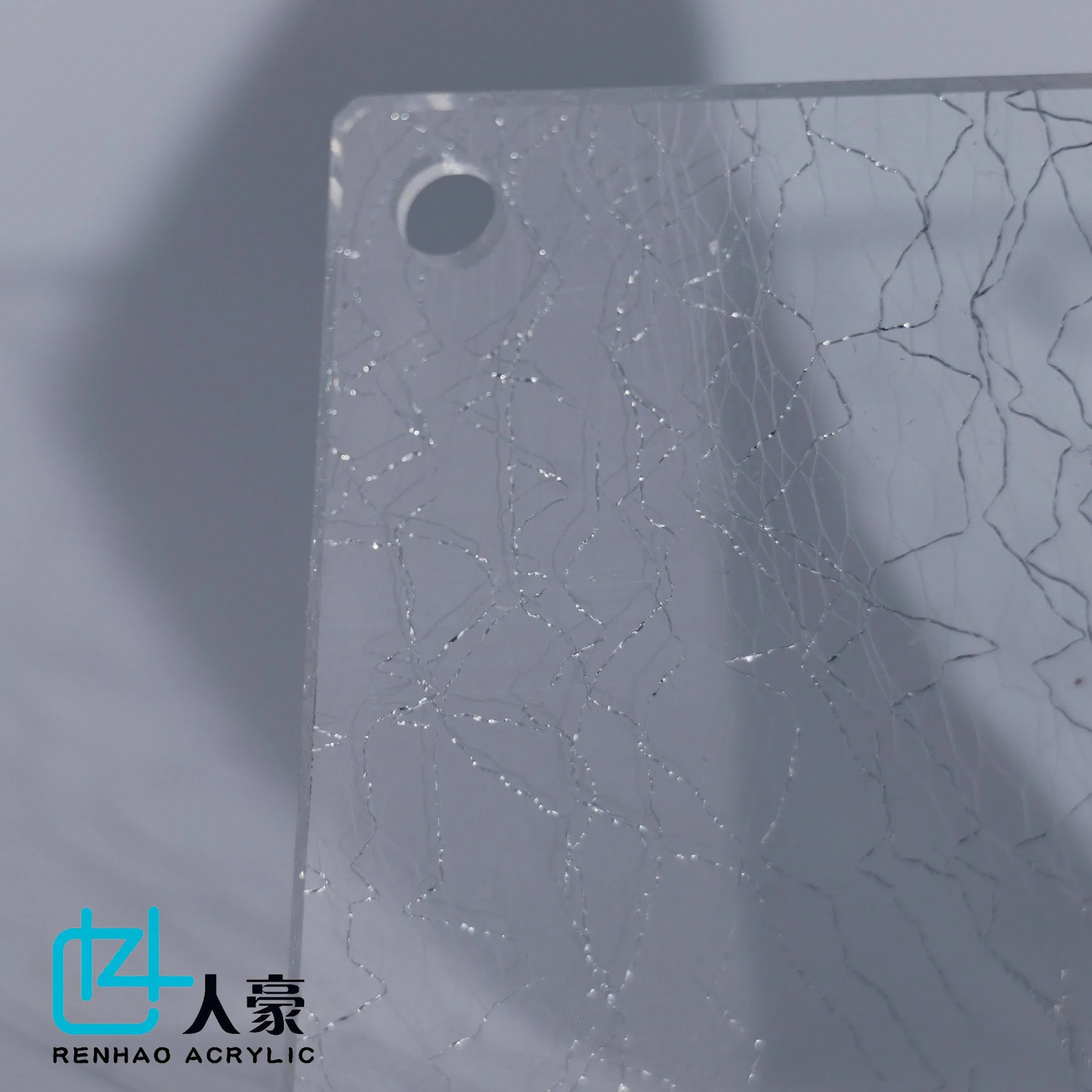 Special Corrugated (Textured) Acrylic Sheets Sheet for Advertising with Silver Thread Texture Surface
