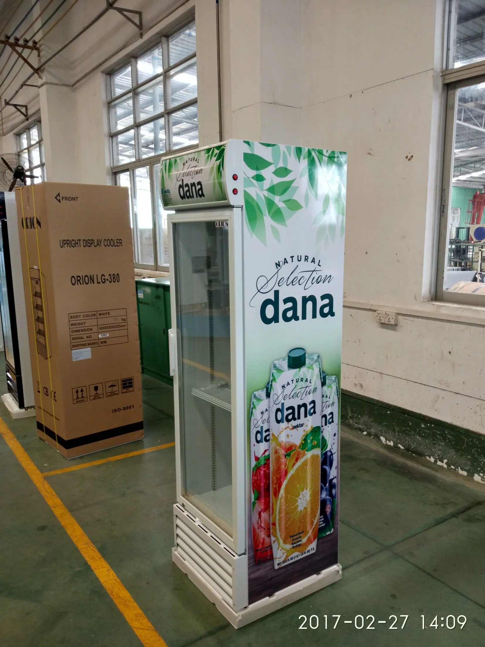 380L Single Door Beverage Display Cooler for Pepsi and Cola