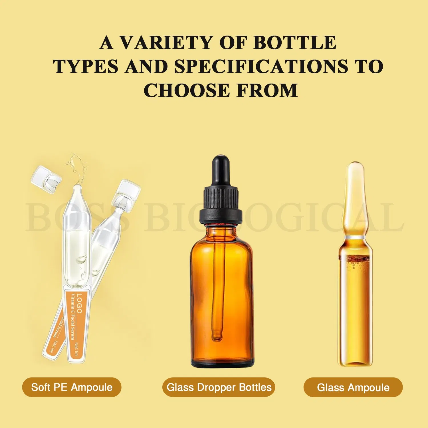 OEM Private Label Vitamin C Brightening Ampoule Antioxidant & Glow Booster Serum