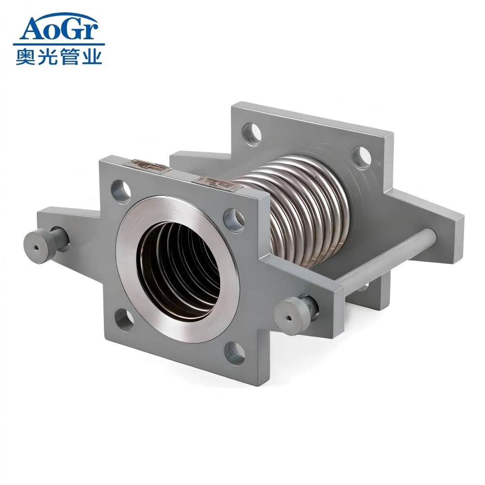 Heavy Duty 304/321/316L Stainless Steel Corrugated Flexible Metal Bellows Expansion Joint/Pipe Joint with Square Flange