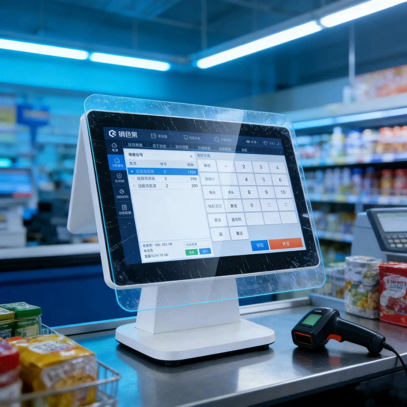 Clear 9h 2.5D Full Cover Anti-Scratch POS Tablet Tempered Glass Screen Protector