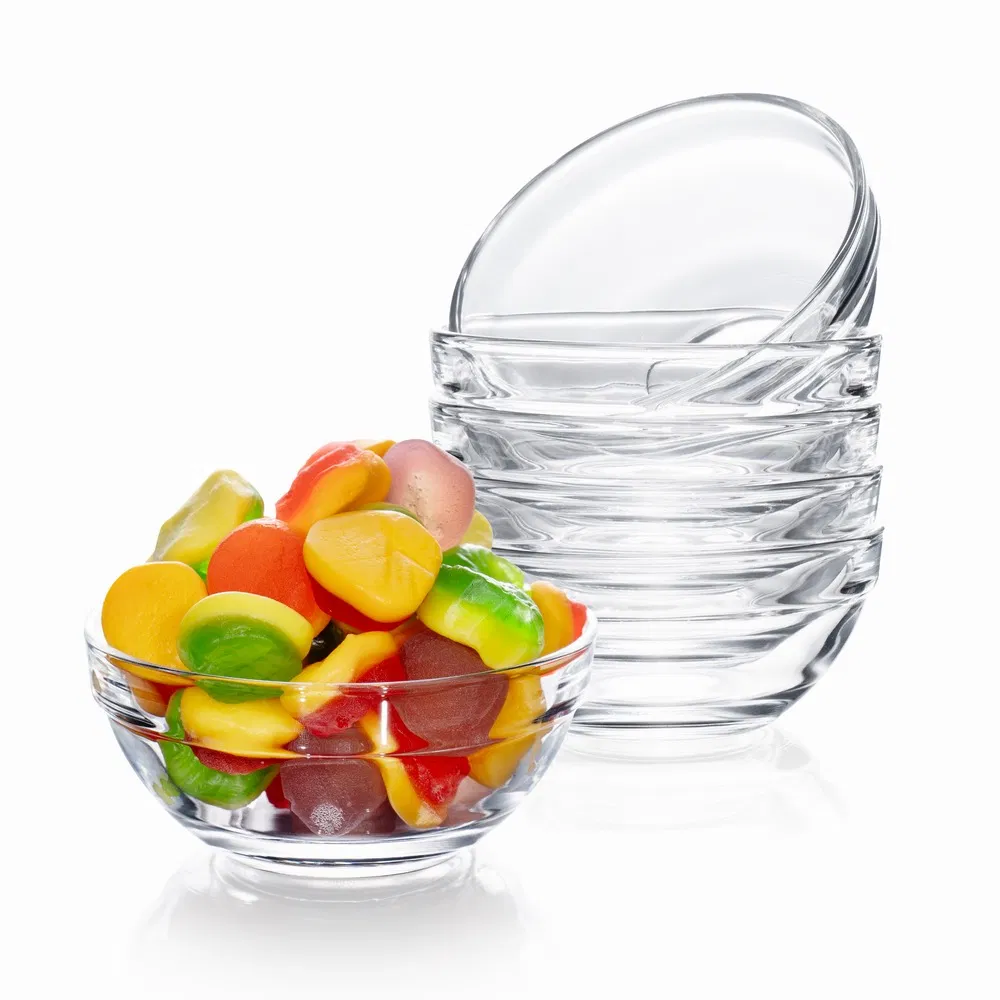 Versatile High Transparency Glass Bowls of 6-Pieces Set for All Occasions