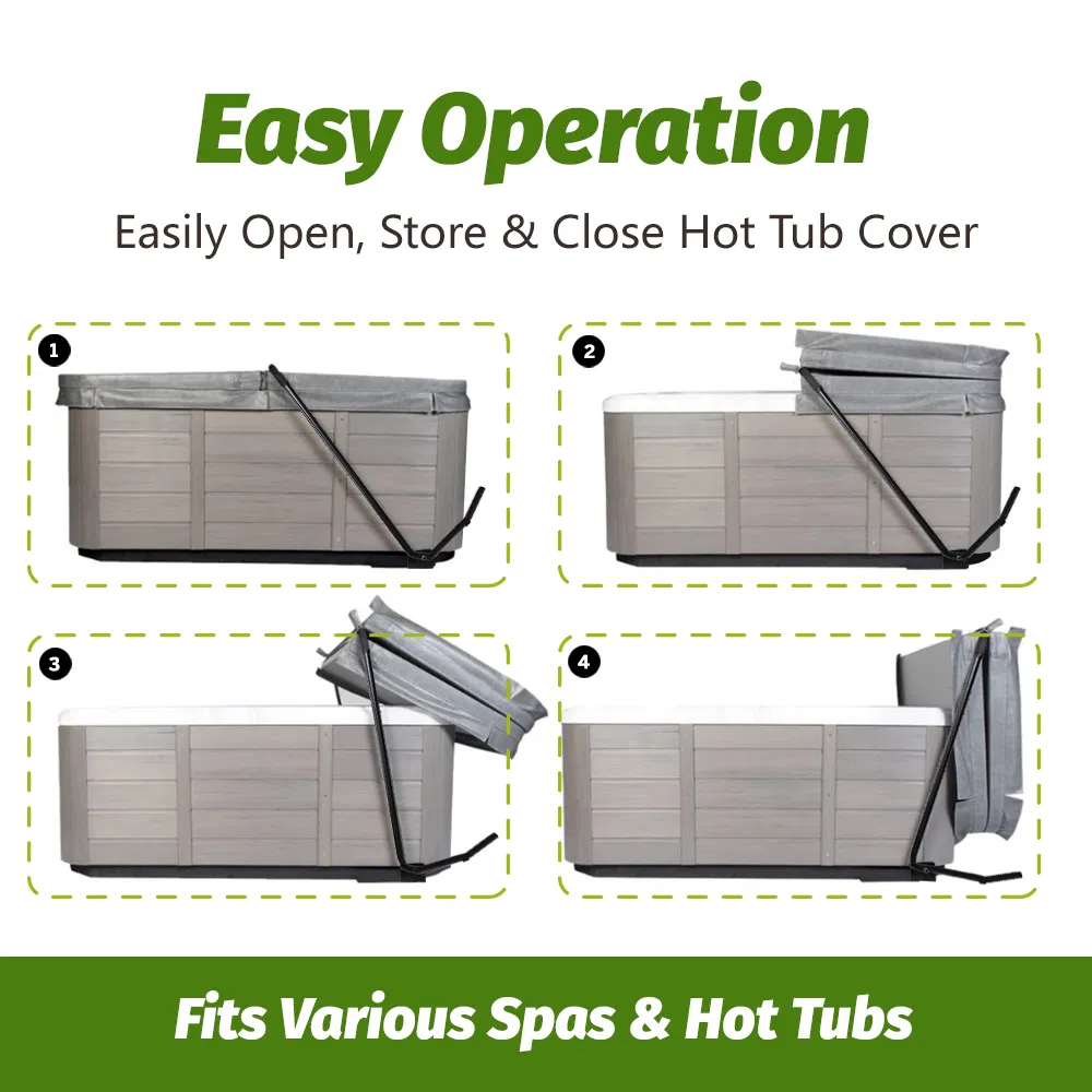 Подъемник для крыши спа: ручной, складной