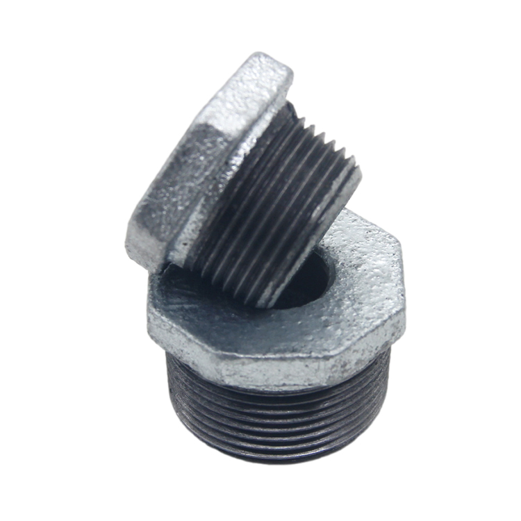 Malleable Casting Iron Bushing Plumber Materials 1/2'' 3/4'' Galvanized BS DIN Thread Busher for Industry