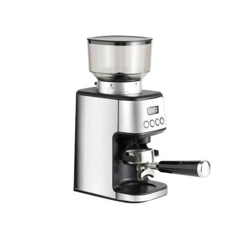 Compact Household Coffee Bean Grinder with Steel Core Cone Wheel