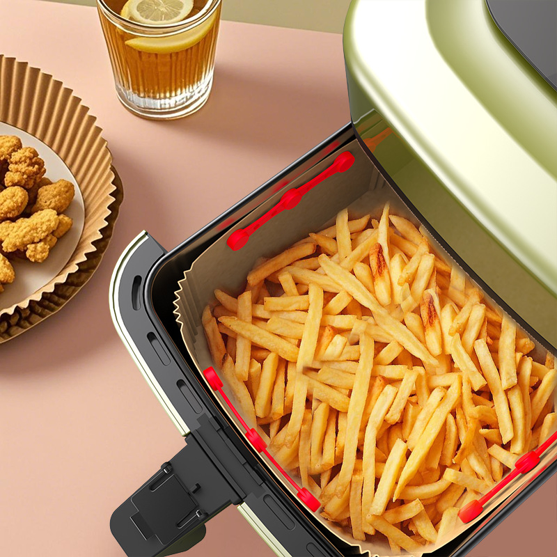 Food Grade Silicone Buckle with Magnet, High Temperature Resistant Air Fryer Accessory, Paper Liner Holder Fixer for Air Fryer