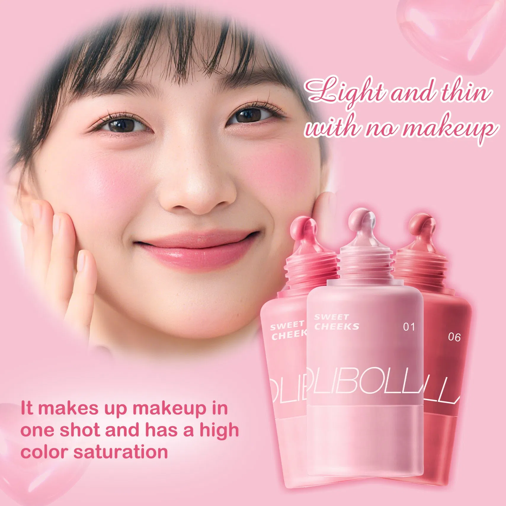 High Quality Small Bottle Liquid Blush Waterproof and Long Lasting Wholesale