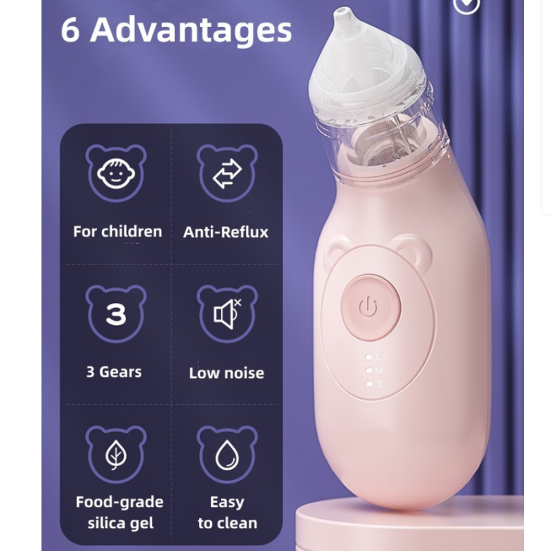 Gentle 3-Mode Electric Nasal Aspirator for Easy Breathing