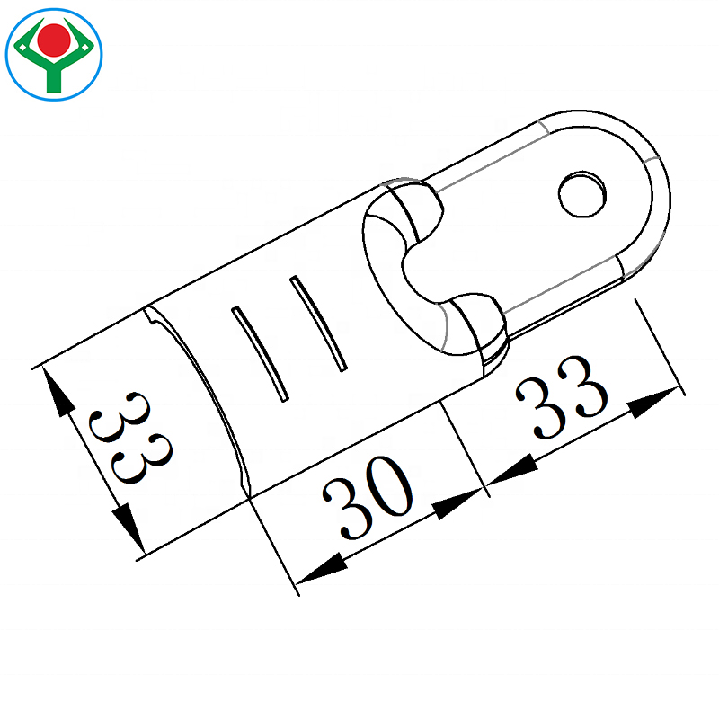 Ysp-6 Reusable High Strength Black Metal Single Pivot Extension Joint for Assembling Shelves