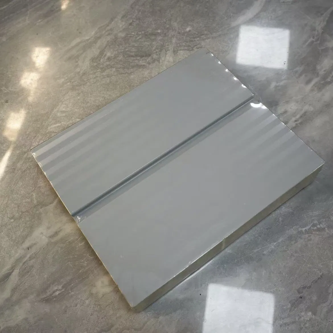 Mechanical Rock Wool Purification Board, Garage Partition Rock Wool Board, Color Steel Sandwich Panel