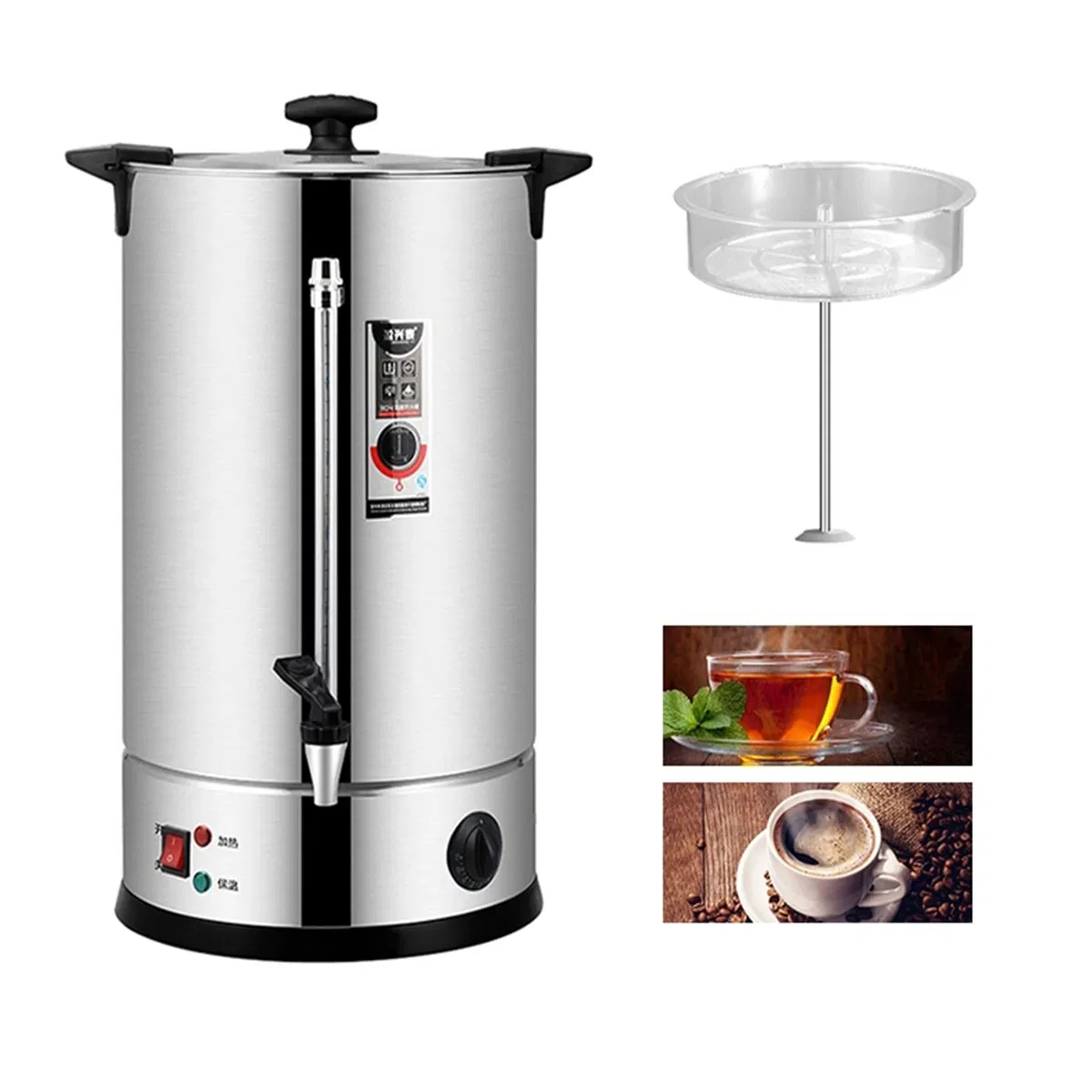 Cup Home Use Electric Drip Coffee Maker Machine with Stainless Steel Decoration